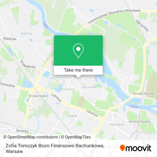 Zofia Tomczyk Biuro Finansowo Rachunkowe map