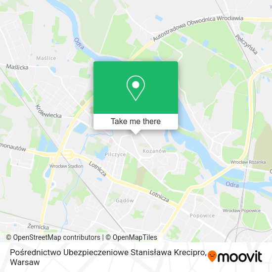 Pośrednictwo Ubezpieczeniowe Stanisława Krecipro map