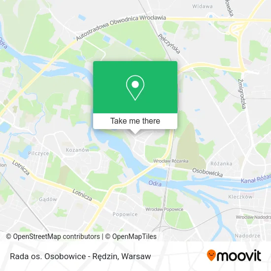 Rada os. Osobowice - Rędzin map