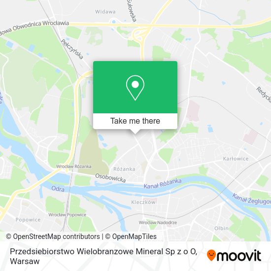 Przedsiebiorstwo Wielobranzowe Mineral Sp z o O map