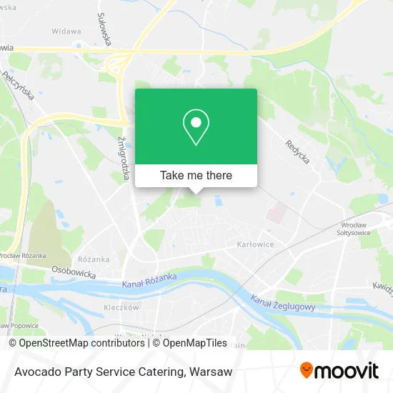 Карта Avocado Party Service Catering