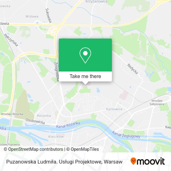 Puzanowska Ludmiła. Usługi Projektowe map