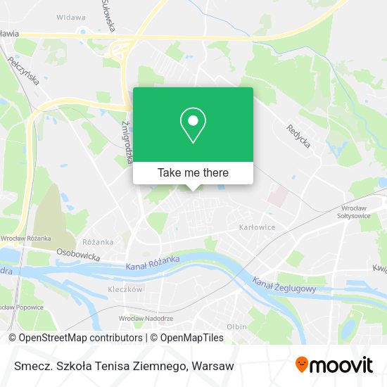 Smecz. Szkoła Tenisa Ziemnego map