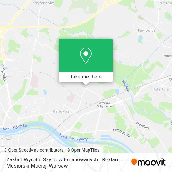 Zakład Wyrobu Szyldów Emaliowanych i Reklam Musiorski Maciej map