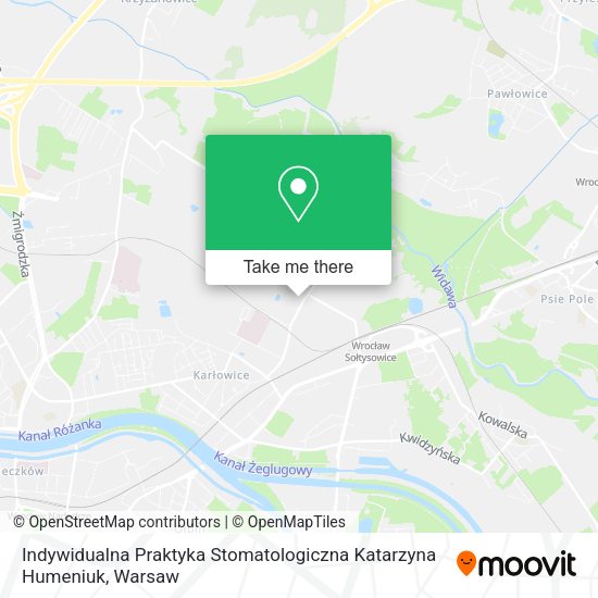 Indywidualna Praktyka Stomatologiczna Katarzyna Humeniuk map