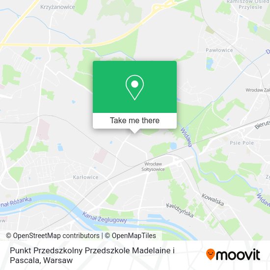 Карта Punkt Przedszkolny Przedszkole Madelaine i Pascala