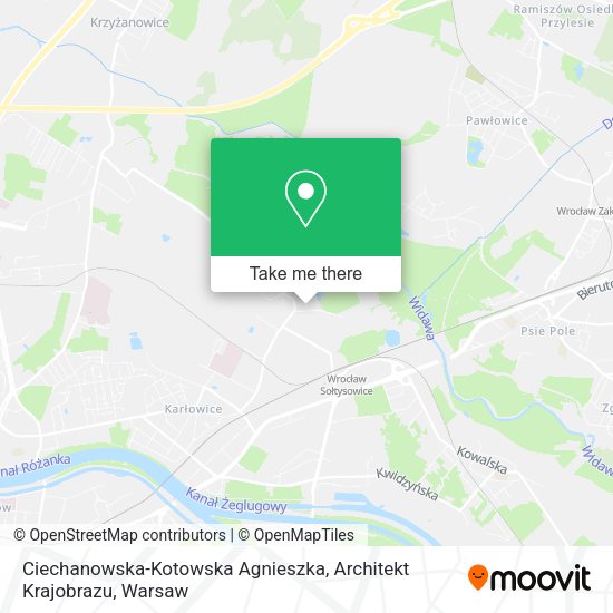 Ciechanowska-Kotowska Agnieszka, Architekt Krajobrazu map