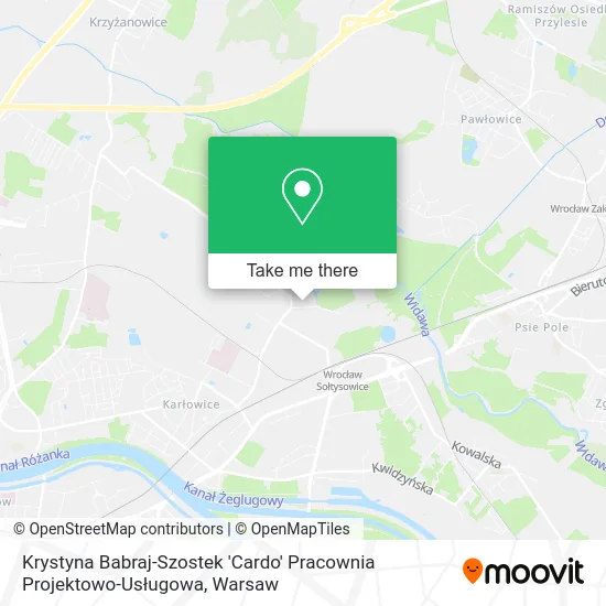 Карта Krystyna Babraj-Szostek 'Cardo' Pracownia Projektowo-Usługowa