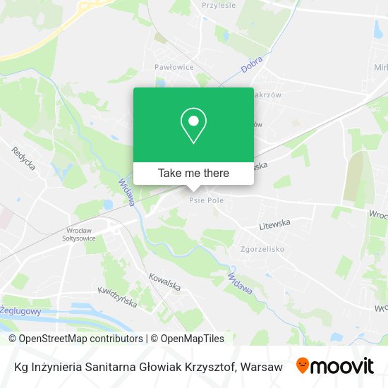 Kg Inżynieria Sanitarna Głowiak Krzysztof map