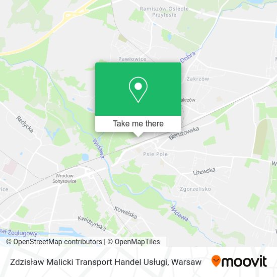 Карта Zdzisław Malicki Transport Handel Usługi