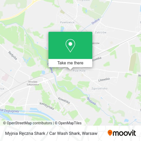 Myjnia Ręczna Shark / Car Wash Shark map