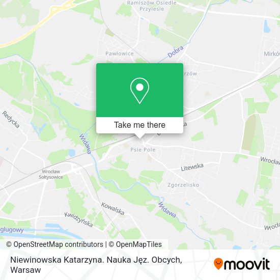 Niewinowska Katarzyna. Nauka Jęz. Obcych map