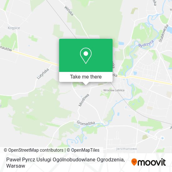 Paweł Pyrcz Usługi Ogólnobudowlane Ogrodzenia map