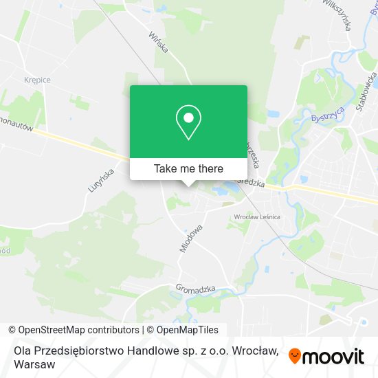 Ola Przedsiębiorstwo Handlowe sp. z o.o. Wrocław map