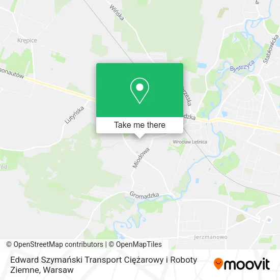 Карта Edward Szymański Transport Ciężarowy i Roboty Ziemne