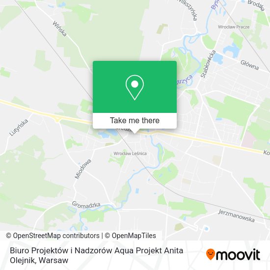 Biuro Projektów i Nadzorów Aqua Projekt Anita Olejnik map