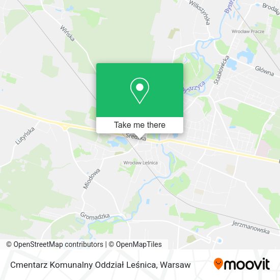 Cmentarz Komunalny Oddział Leśnica map