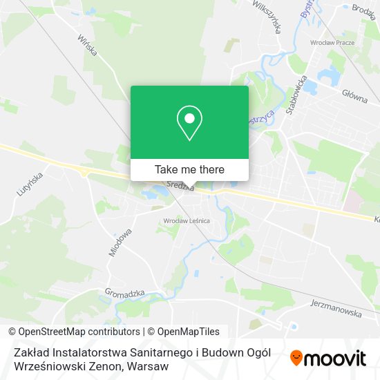 Zakład Instalatorstwa Sanitarnego i Budown Ogól Wrześniowski Zenon map