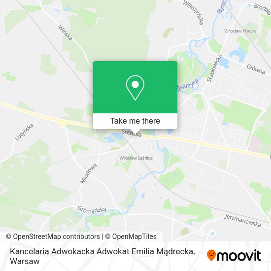 Карта Kancelaria Adwokacka Adwokat Emilia Mądrecka