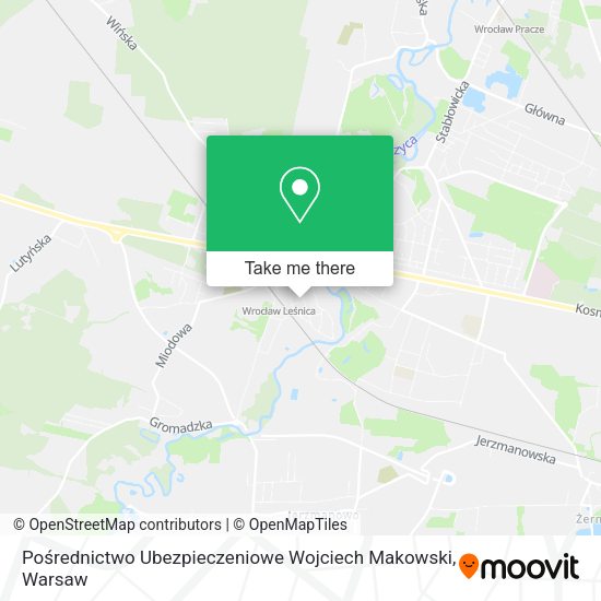 Pośrednictwo Ubezpieczeniowe Wojciech Makowski map