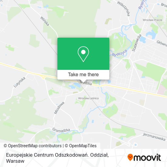 Europejskie Centrum Odszkodowań. Oddział map