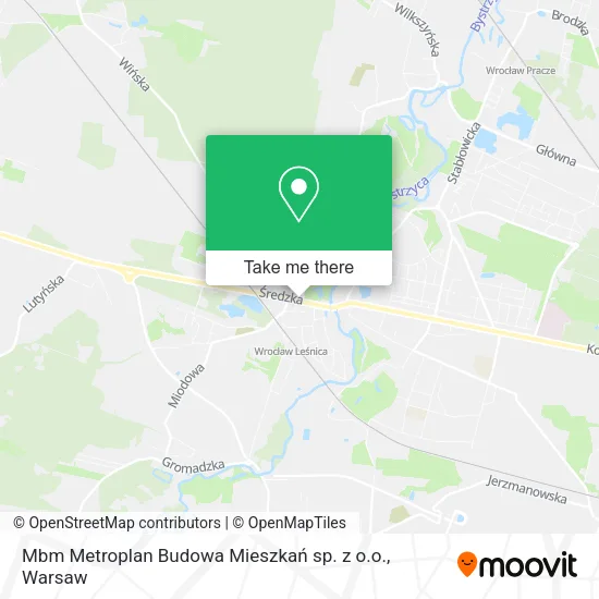 Карта Mbm Metroplan Budowa Mieszkań sp. z o.o.