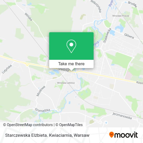 Starczewska Elżbieta. Kwiaciarnia map