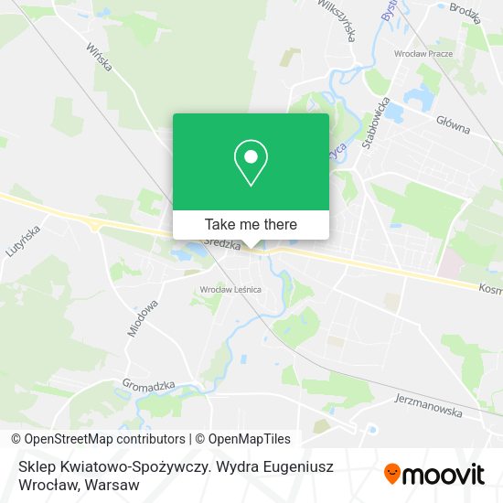 Sklep Kwiatowo-Spożywczy. Wydra Eugeniusz Wrocław map