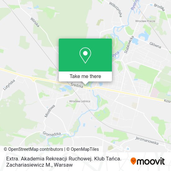 Extra. Akademia Rekreacji Ruchowej. Klub Tańca. Zachariasiewicz M. map