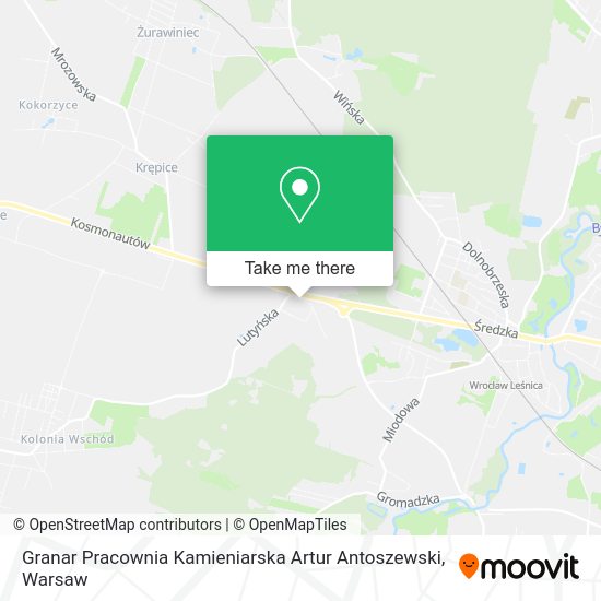 Granar Pracownia Kamieniarska Artur Antoszewski map