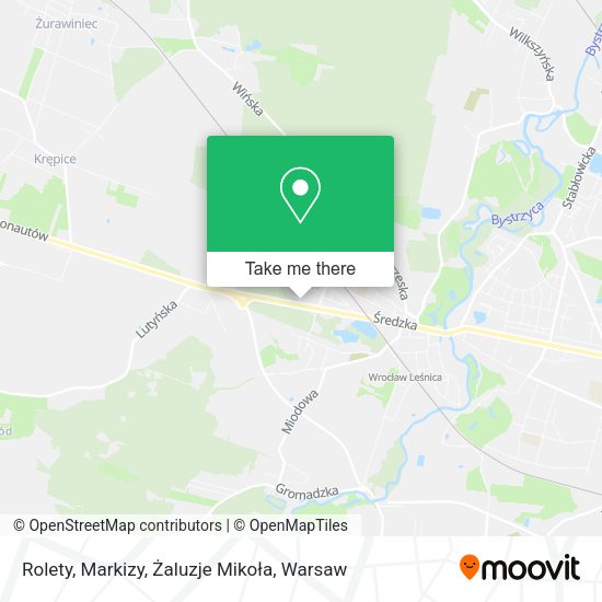 Rolety, Markizy, Żaluzje Mikoła map