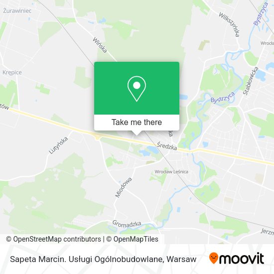 Sapeta Marcin. Usługi Ogólnobudowlane map