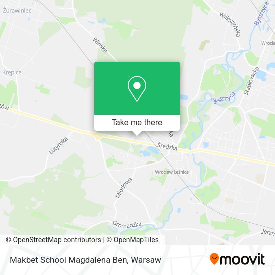 Makbet School Magdalena Ben map