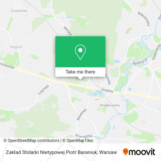 Zakład Stolarki Nietypowej Piotr Baraniuk map