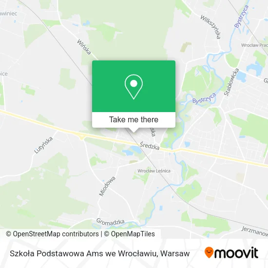 Szkoła Podstawowa Ams we Wrocławiu map