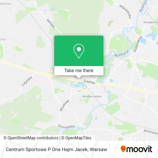 Centrum Sportowe P One Hajm Jacek map