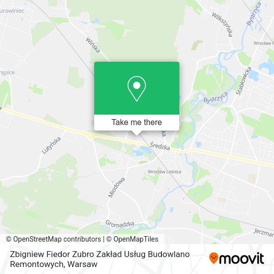 Zbigniew Fiedor Zubro Zakład Usług Budowlano Remontowych map