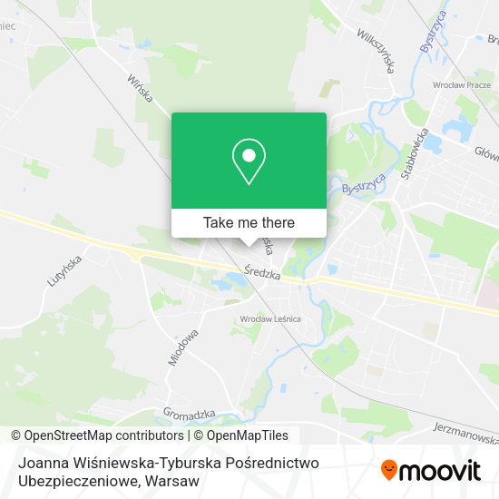 Joanna Wiśniewska-Tyburska Pośrednictwo Ubezpieczeniowe map