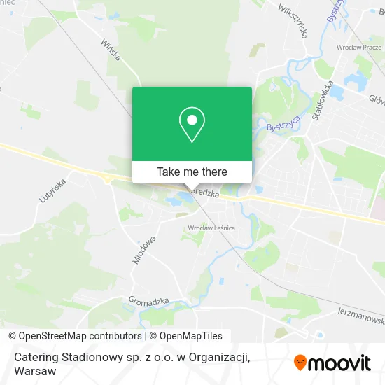 Карта Catering Stadionowy sp. z o.o. w Organizacji