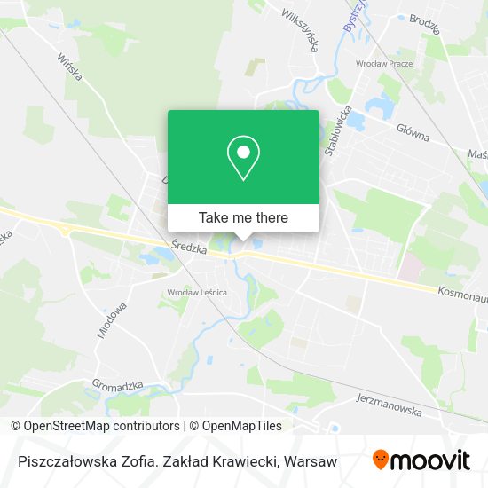 Piszczałowska Zofia. Zakład Krawiecki map