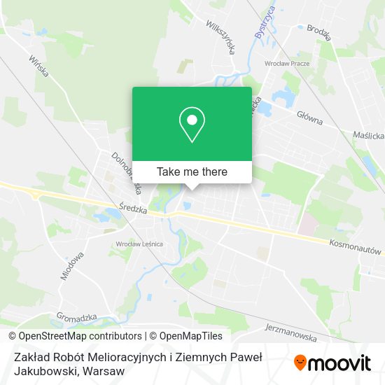 Zakład Robót Melioracyjnych i Ziemnych Paweł Jakubowski map