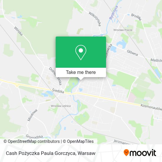 Cash Pożyczka Paula Gorczyca map