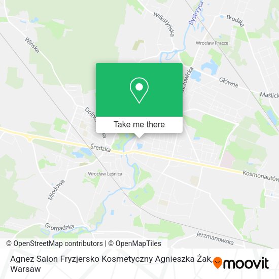 Agnez Salon Fryzjersko Kosmetyczny Agnieszka Żak map