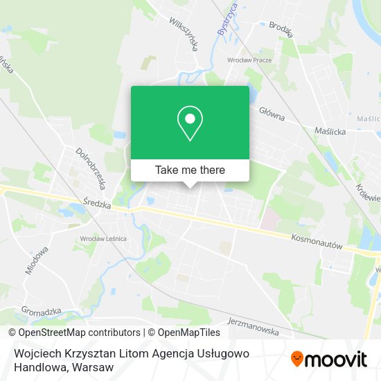 Wojciech Krzysztan Litom Agencja Usługowo Handlowa map