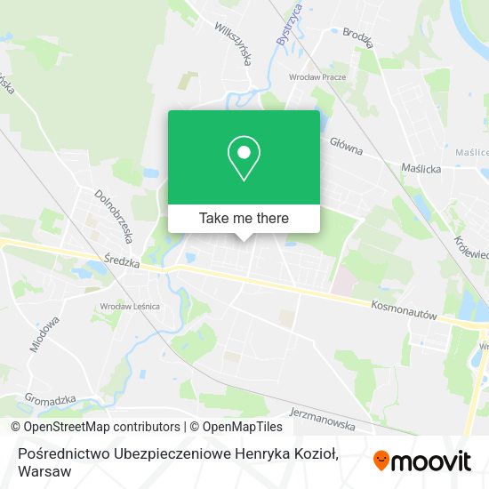 Карта Pośrednictwo Ubezpieczeniowe Henryka Kozioł