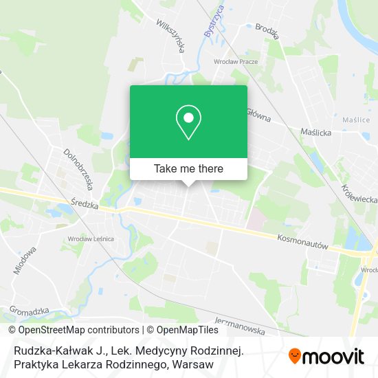 Rudzka-Kałwak J., Lek. Medycyny Rodzinnej. Praktyka Lekarza Rodzinnego map