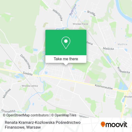 Renata Kramarz-Kozłowska Pośrednictwo Finansowe map