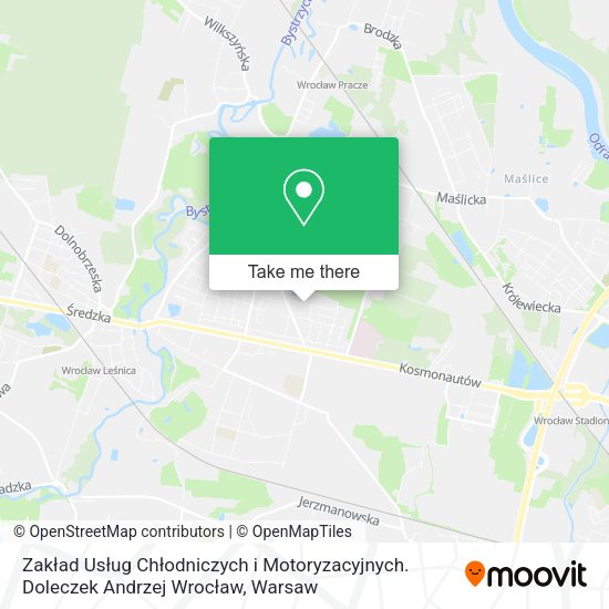 Zakład Usług Chłodniczych i Motoryzacyjnych. Doleczek Andrzej Wrocław map