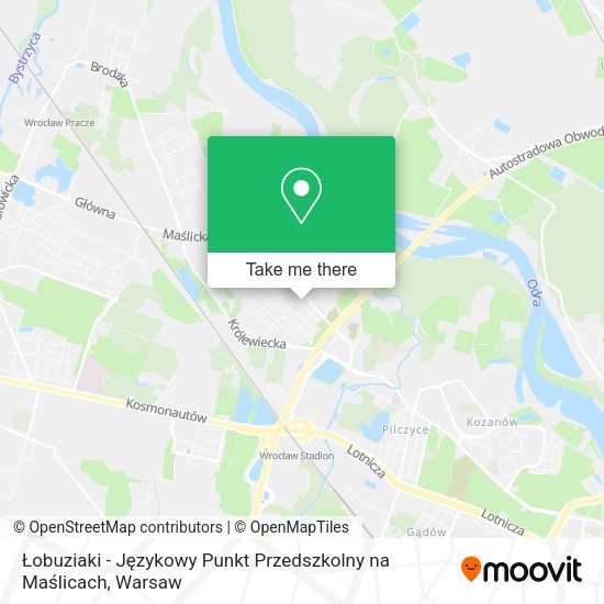 Łobuziaki - Językowy Punkt Przedszkolny na Maślicach map