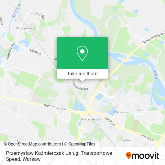 Карта Przemysław Kaźmierczak Usługi Transportowe Speed